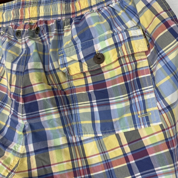 Ralph Lauren Polo Mens XL Sport Swim Trunks 6" Board Shorts Surfer Plaid - Picture 9 of 10